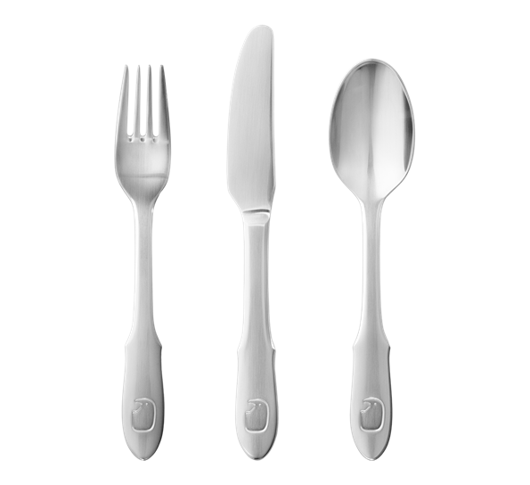 Elephant barnebestikk 3 deler fra Georg Jensen
