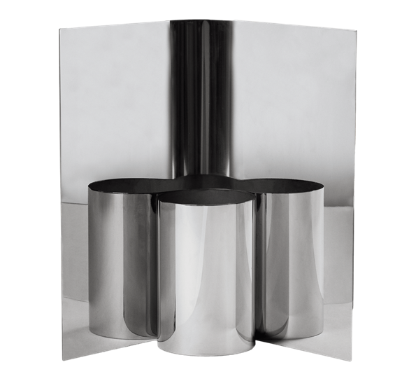 Eddy vase 29 cm polert stål fra Ferm Living