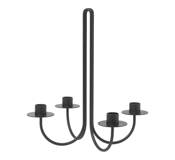 Sway lysestake sort fra Ferm Living