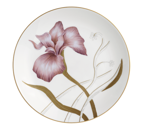 Flora dessertasjett 19 cm Iris fra Royal Copenhagen