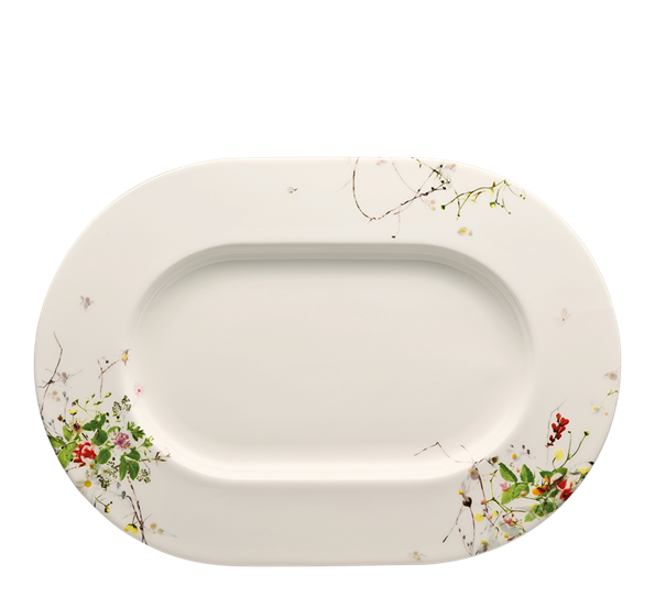 Fleurs Sauvages fat ovalt 34 cm fra Rosenthal