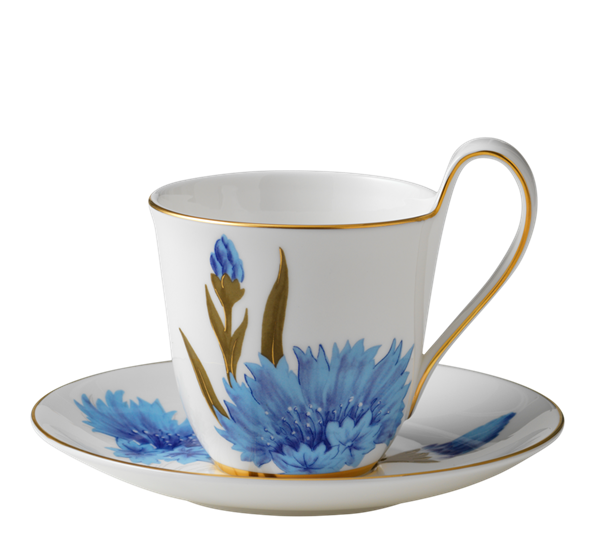 Flora kopp med skål kornblomst 27 cl fra Royal Copenhagen
