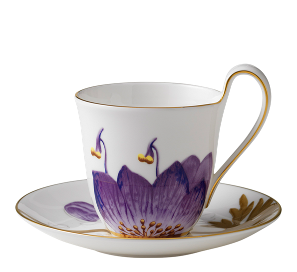 Flora kopp med skål pansy 27 cl fra Royal Copenhagen