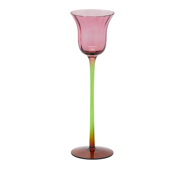 Tulipan telysstake 25 cm lyserosa, oransje fot EDG Enzo de Gasperi