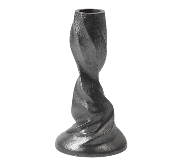 Gale lysestake 13 cm sort aluminium fra Ferm Living