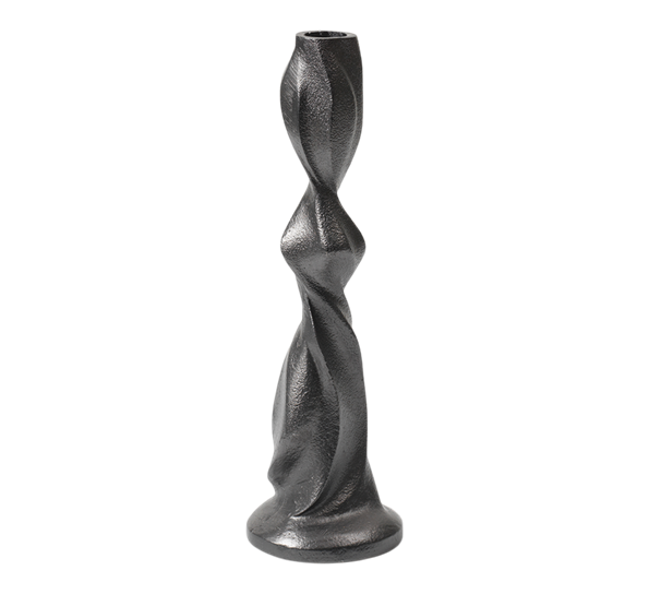 Gale lysestake 25 cm sort aluminium fra Ferm Living