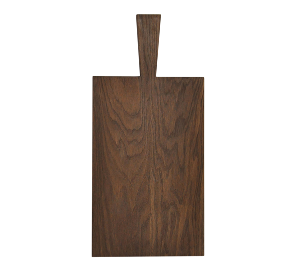 Skjærebrett stort 33,5x21 cm oljet eik mørk fra Raumgestalt