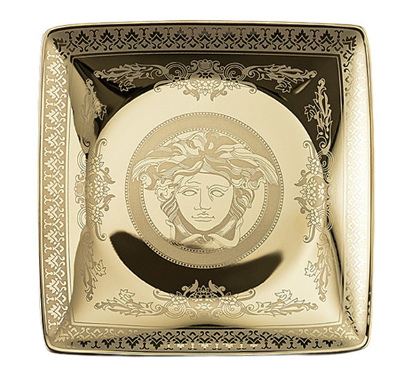 Golden Medusa fat 12x12 cm fra Versace