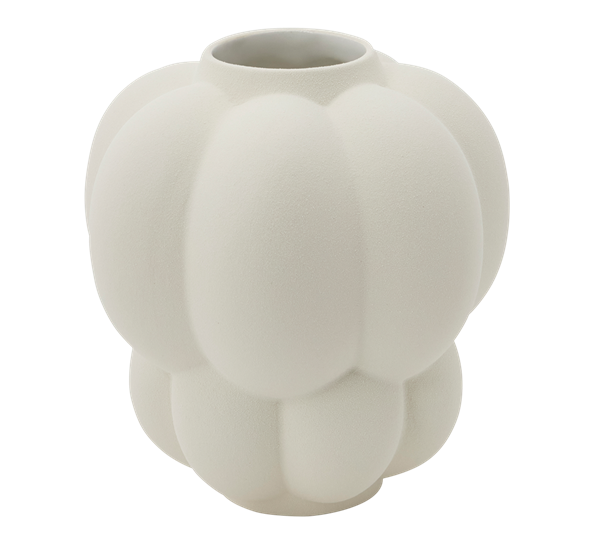 Uva vase h 22 cm krem fra AYTM