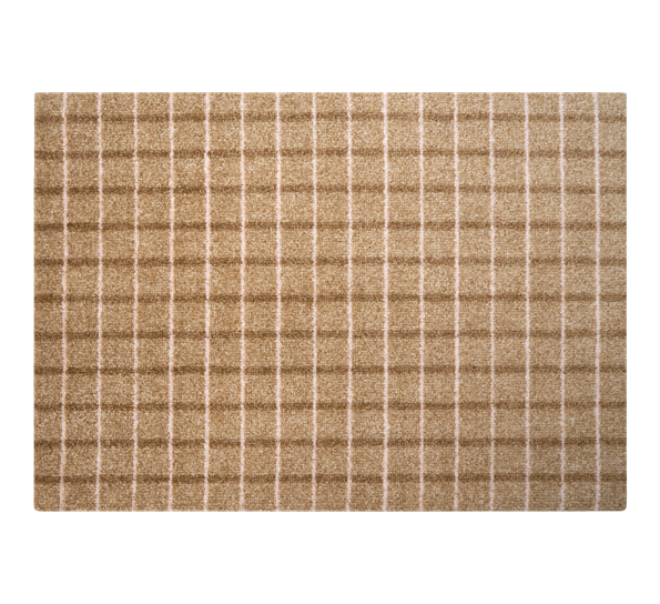 Grid Chocolate Strawberry dørmatte 60x85 cm fra Heymat