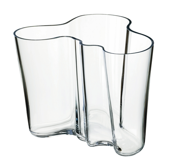Aalto vase 160 mm klar fra Iittala
