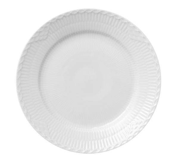 Hvit Halvblonde dessertasjett 19 cm fra Royal Copenhagen