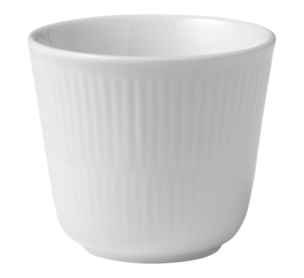 Hvit Riflet termokopp 26 cl fra Royal Copenhagen