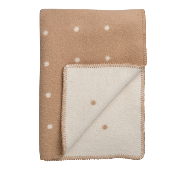 Pastille pledd mushroom 135x200 cm fra Røros Tweed