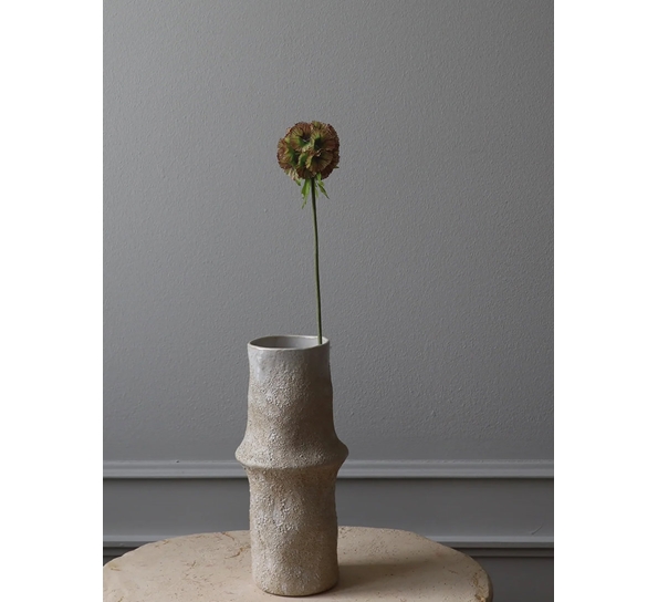 Kunstig blomst Scabiosa Seed Pod Bakkeknapp lilla fra Botanè Studios