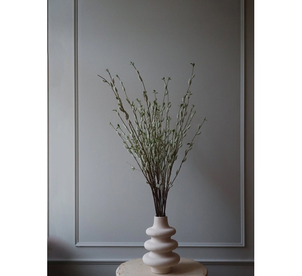 Kunstig grein Willow Bud Gåsunger brun fra Botanè Studios