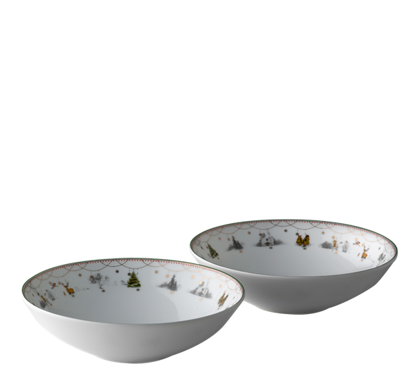 Julemorgen tallerken dyp 2-pk 16 cm fra Wik & Walsøe