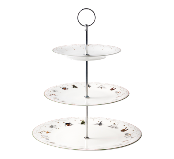 Julemorgen etasjefat 34 cm fra Wik & Walsøe