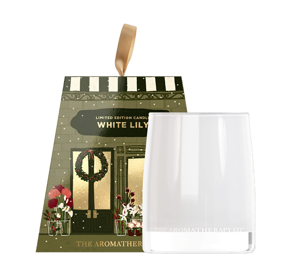 <p>Duftlys 15t White Lily The Aromatherapy Co.</p>
