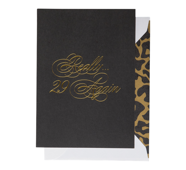 Kort A6 Really... 29 again sort Cardsome