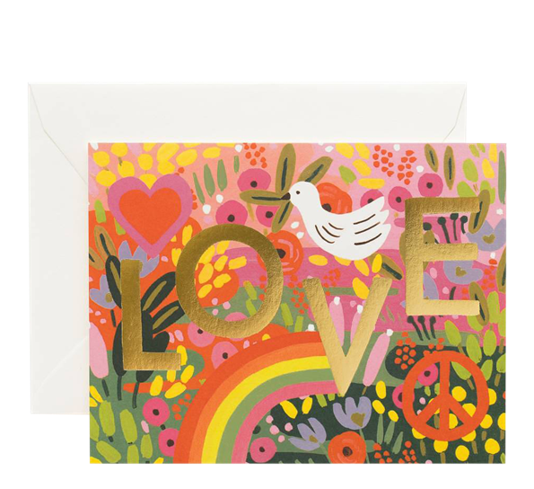 Kort All You Need Is Love fra Rifle Paper Co.