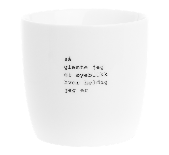 Krus Heldig 30 cl hvit fra Sögne Home