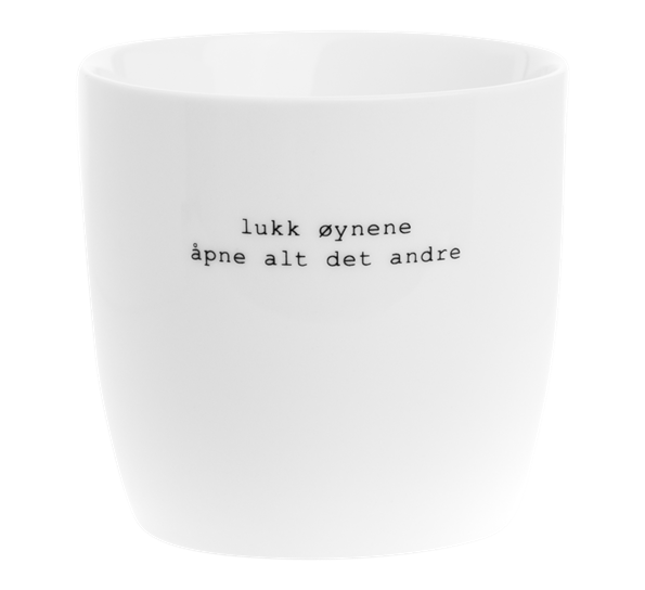 Krus Lukk øynene 30 cl hvit fra Sögne Home