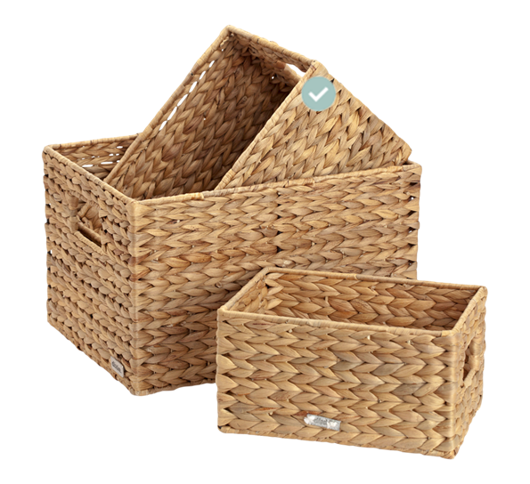 Lily kurv 16x20x26 cm vannhyasint natur fra Dixie