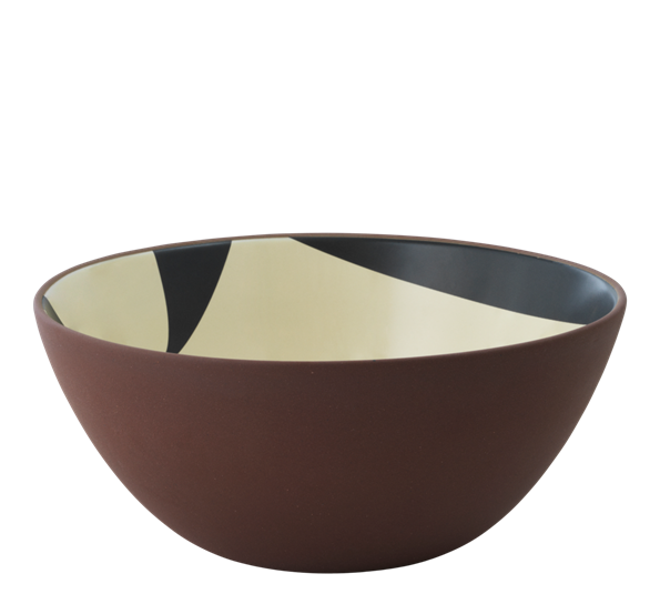 Line skål 23 cm rød leire fra Normann Copenhagen