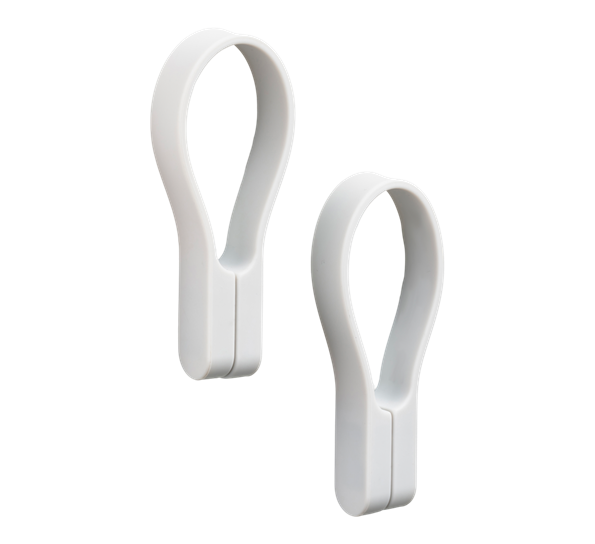 Loop håndklehenger magnet soft grey 2-pk fra Zone