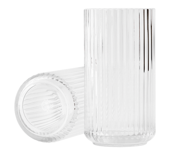 Lyngbyvase glass 20 cm klar fra Lyngby Porcelæn
