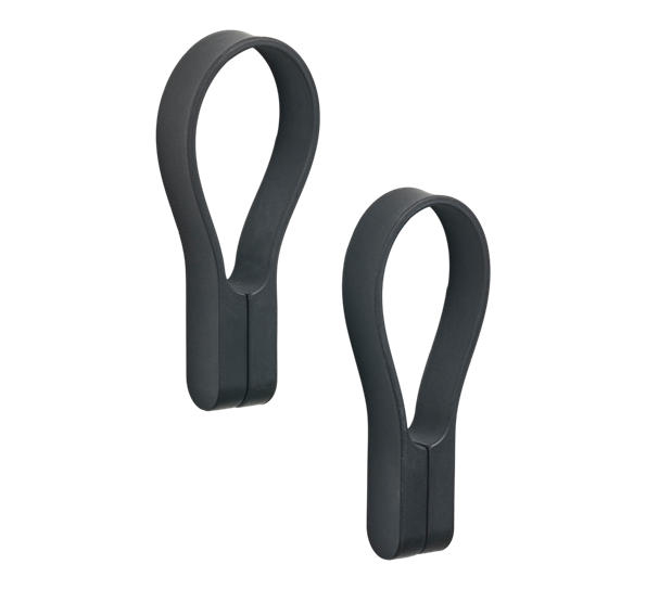 Loop håndklehenger magnet sort 2-pk fra Zone