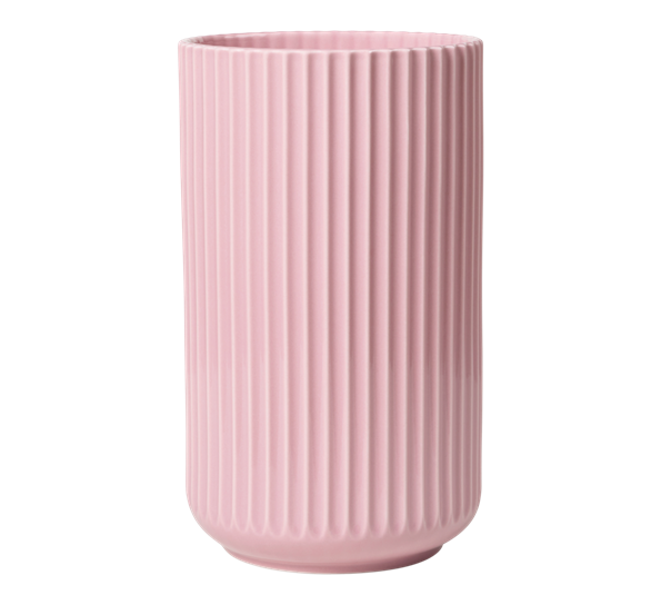 Lyngbyvase h25 cm rosa porselen fra Lyngby Porcelæn
