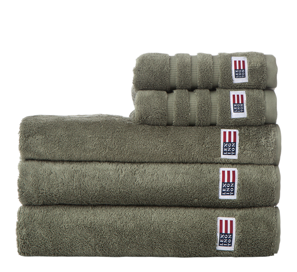 <p>Original håndkle dusty olive 70X130 cm fra Lexington</p>