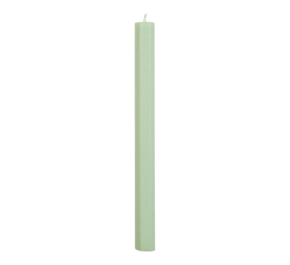Hexagon Candle lys 24cm støvgrønn fra HAY
