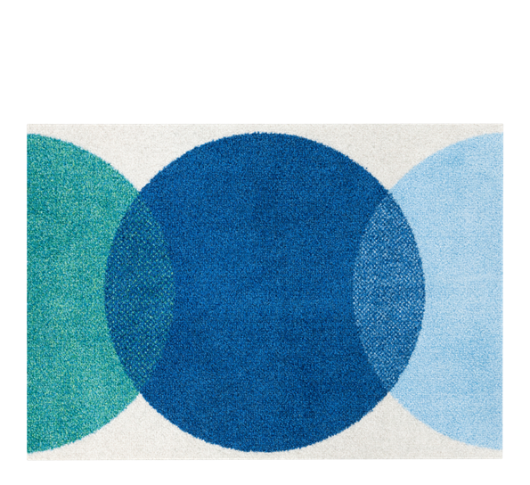 Spot Blue dørmatte 60x85 cm fra Heymat