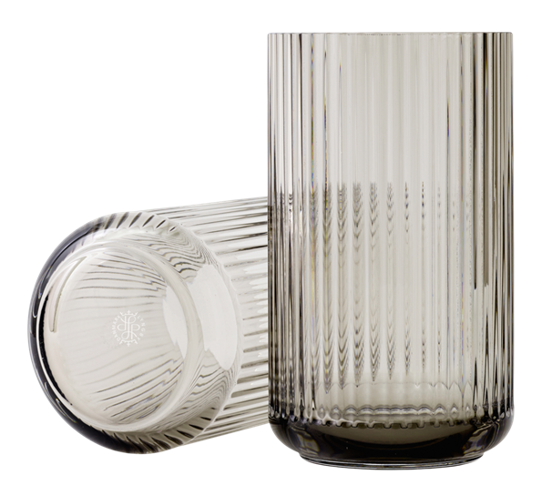 Lyngbyvase 38 cm grå fra Lyngby Porcelæn