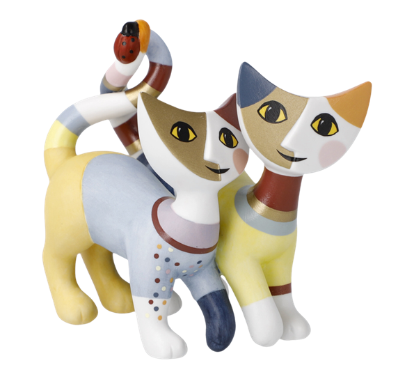 Katter Luca e Sofia 8,5x7,5 cm fra Goebel