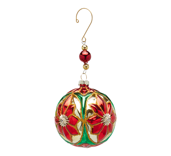 <p>Julekule ø8 cm rød EDG Enzo de Gasperi</p>