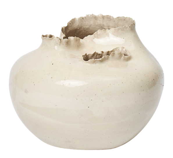 Tereo vase 18 cm offwhite prikker Ferm Living