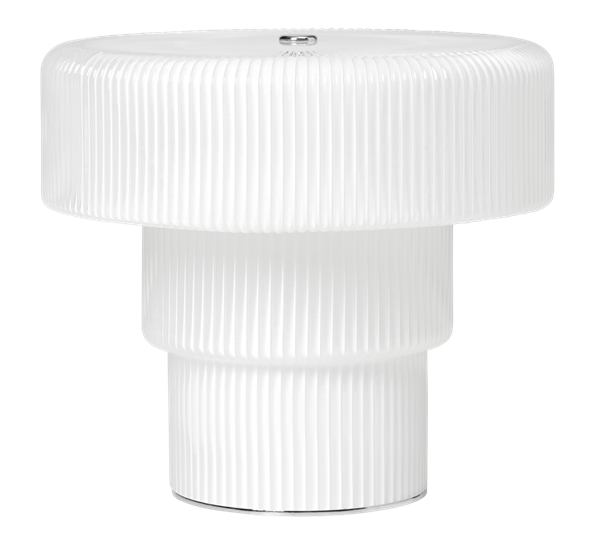 Ripple bærbar LED-lampe 16,5 cm hvit Ferm Living