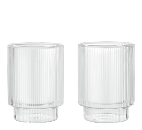 <p>Ripple termoglass 2-pk klar Ferm Living</p>
