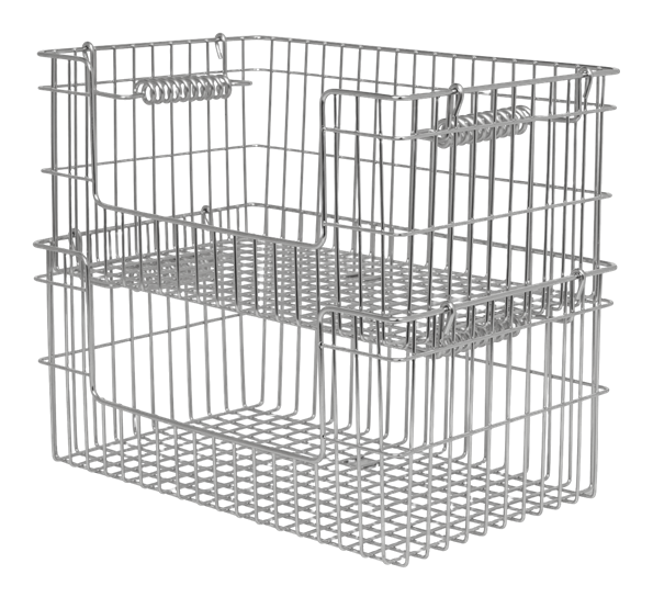 Cala stablekurv 2-pk 13 cm rustfritt stål Ferm Living