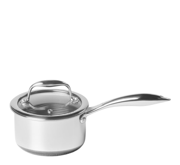 Hexclad kasserolle med lokk 1,0l hybrid fra Hexclad