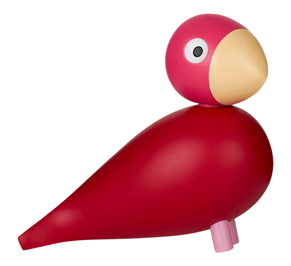 Sangfugl Flora 2024 rød rosa fra Kay Bojesen