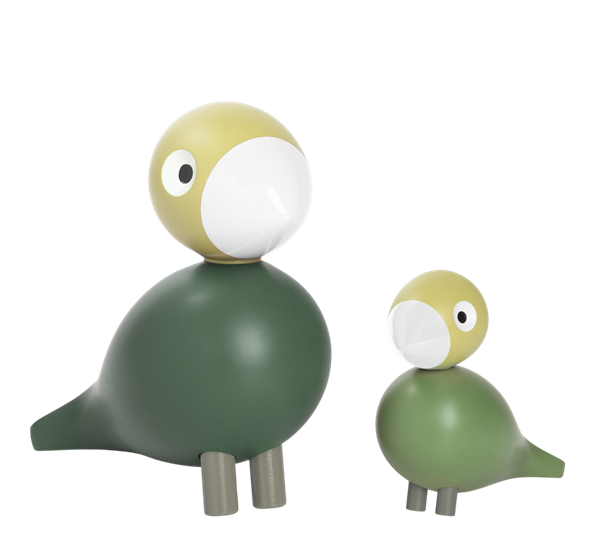 Liv & Lykke par grønn fra Kay Bojesen