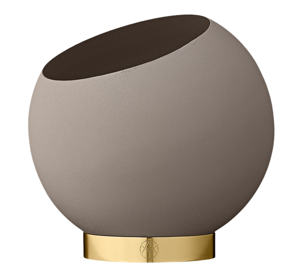 Globe blomsterpotte 17 cm taupe fra AYTM