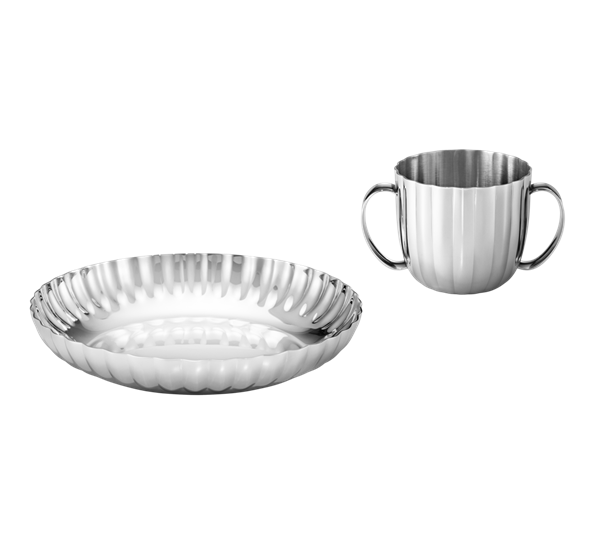 Bernadotte barnesett stål 2 deler fra Georg Jensen