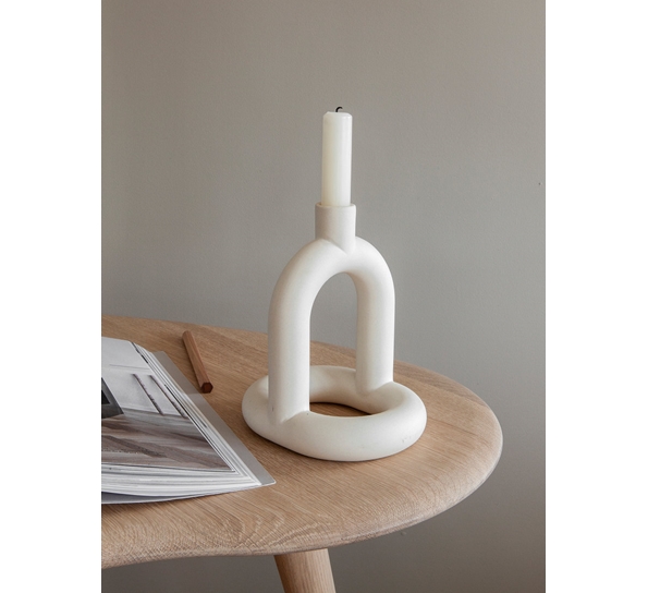 <p>Kapp lysestake 1. 17,8 cm ivory NOIDOI</p>