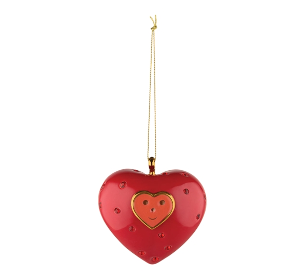 Faberjorì cuore e cuora julepynt fra Alessi